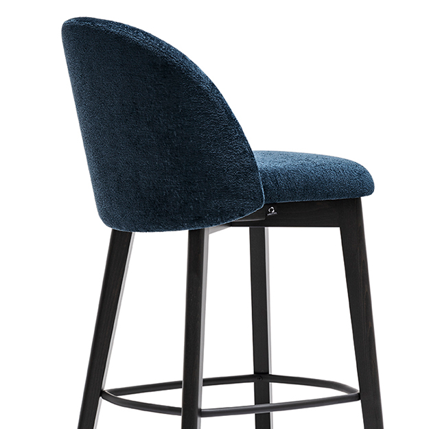 Connubia Calligaris Tuka Mid Bar Stool Wood Legs